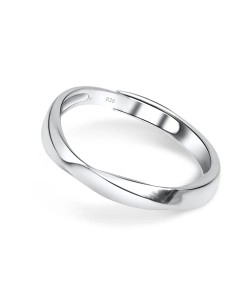 Twist Designed Silver Ring SRO-54